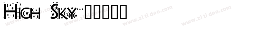 High Sky字体转换